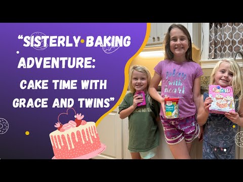Kids Cooking in the Kitchen - Cake for Snack Time! #kidscooking #twins