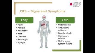 Cytokine Release Syndrome (CRS) and Immune Effector Cell-associated Neurotoxicity Syndrome (ICANS)