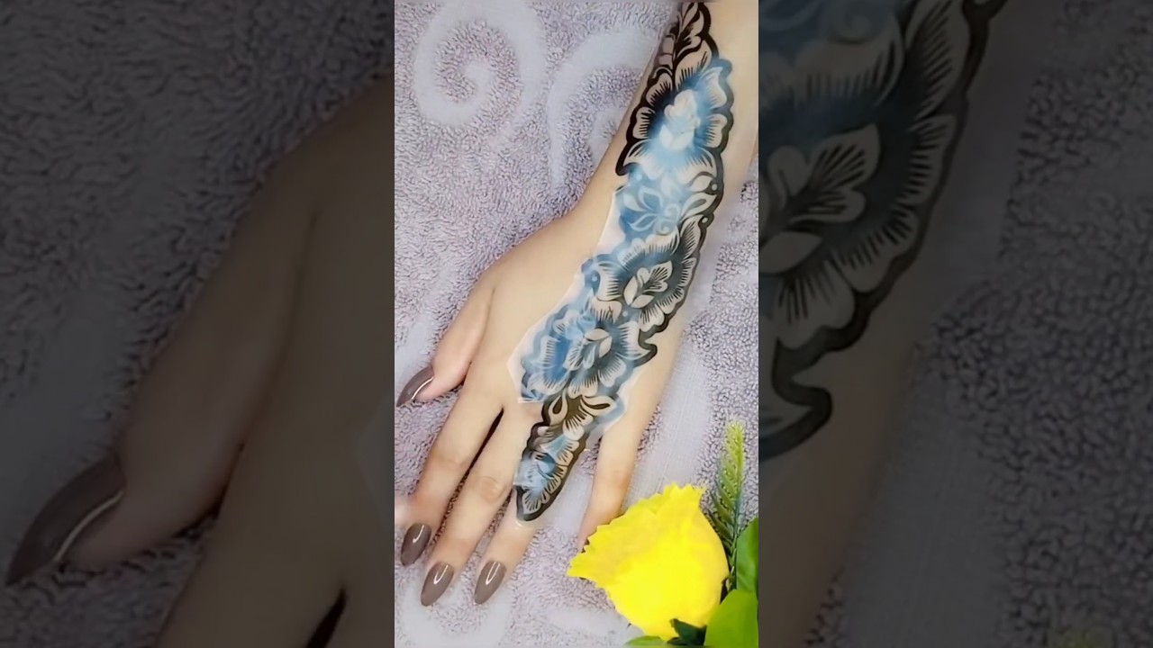 beautiful sticker mehndi design #shorts