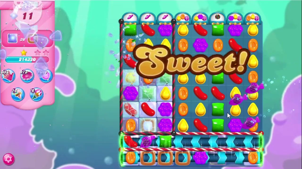 candy様 Candy Crush Saga Level 11844 No boosters - YouTube