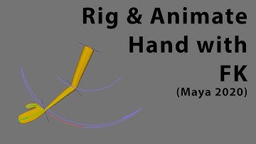 Maya 2020, Rig and Aniamte Hand with FK