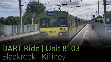 Ride Onboard DART class 8100 Unit 8103 from Blackrock to Killiney