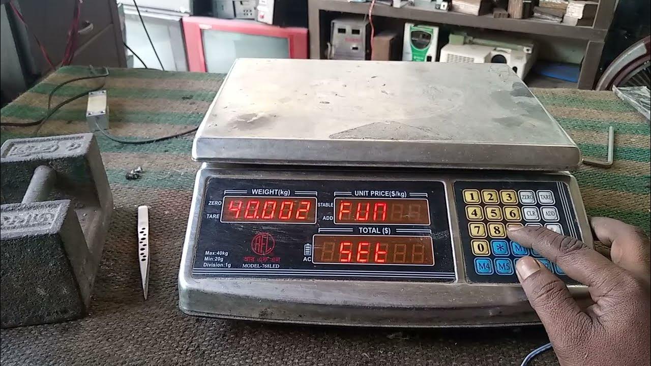 RFL 40 KG weight machine repair And calibration. Resetting YouTube