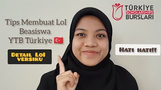 TIPS MEMBUAT LoI (Letter of Intent) BEASISWA YTB TURKI