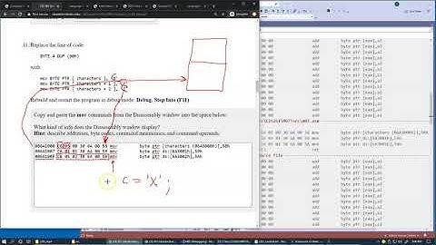 7.4 Lab M07, byte codes, command mnemonics, and command operands