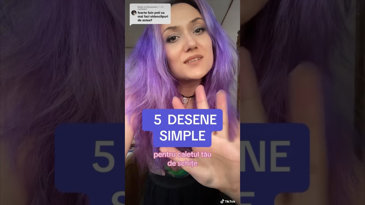 5 desene simple pentru caietul tău de schițe #caietschite #desen #sketching #sketchbook #doodle