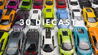 Unboxing 30 diecasts - Lamborghini Collection 1:18 Scale