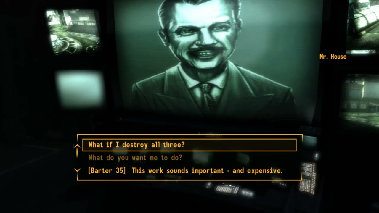 Fallout New Vegas Beta: Cut Mr. House/Ceasar predicament