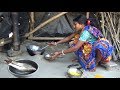 Village Women Cooking #এই রকম ভাজা আর পোনা মাছের ঝোল দিয়ে খাবার মজাটাই আলাদা