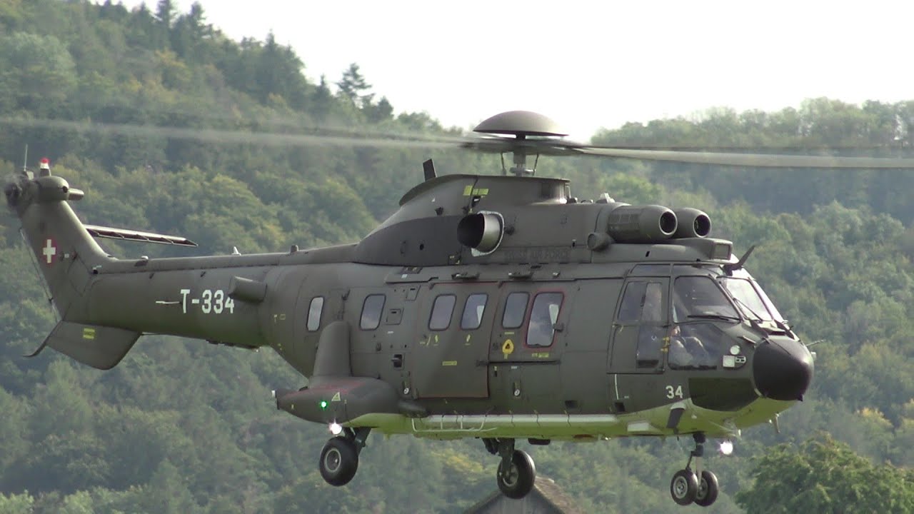 AS332 Super Puma Swiss Air Force RC Scale Helicopter very detailed