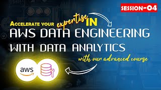 AWS Data Engineering with Data Analytics Session -4 | Complete Course Series