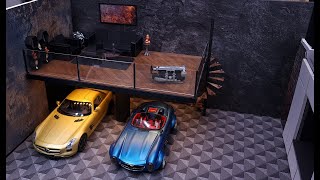 How To Make Miniature Luxury Model Garage | 1/18 Scale Diorama | 2.0