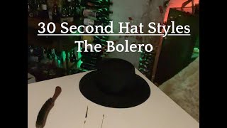 30 Second Hat Styles - The Bolero