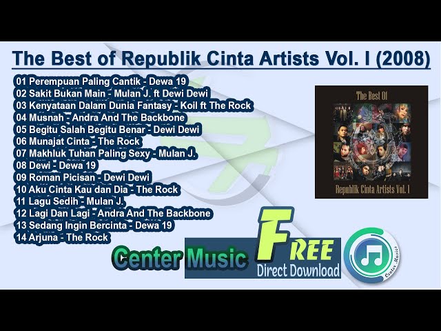 Album The Best of Republik Cinta Artists Vol. I 2008 class=