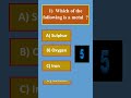 General knowledge questions Quiz olympiad