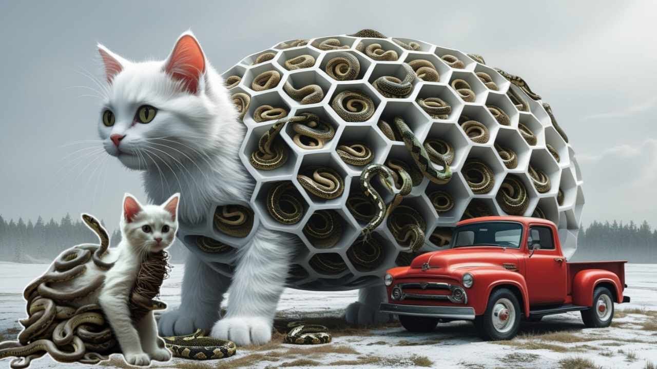 Rescue Mission: Saving a Kitten Cat Covered In Thousand of Snakes ...