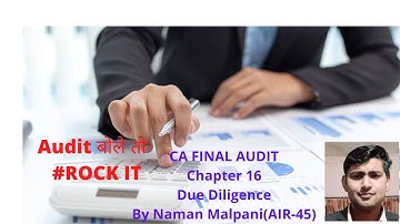 Due Diligence CA Final Audit Revision directly from Study material for May 2021/Nov 2021