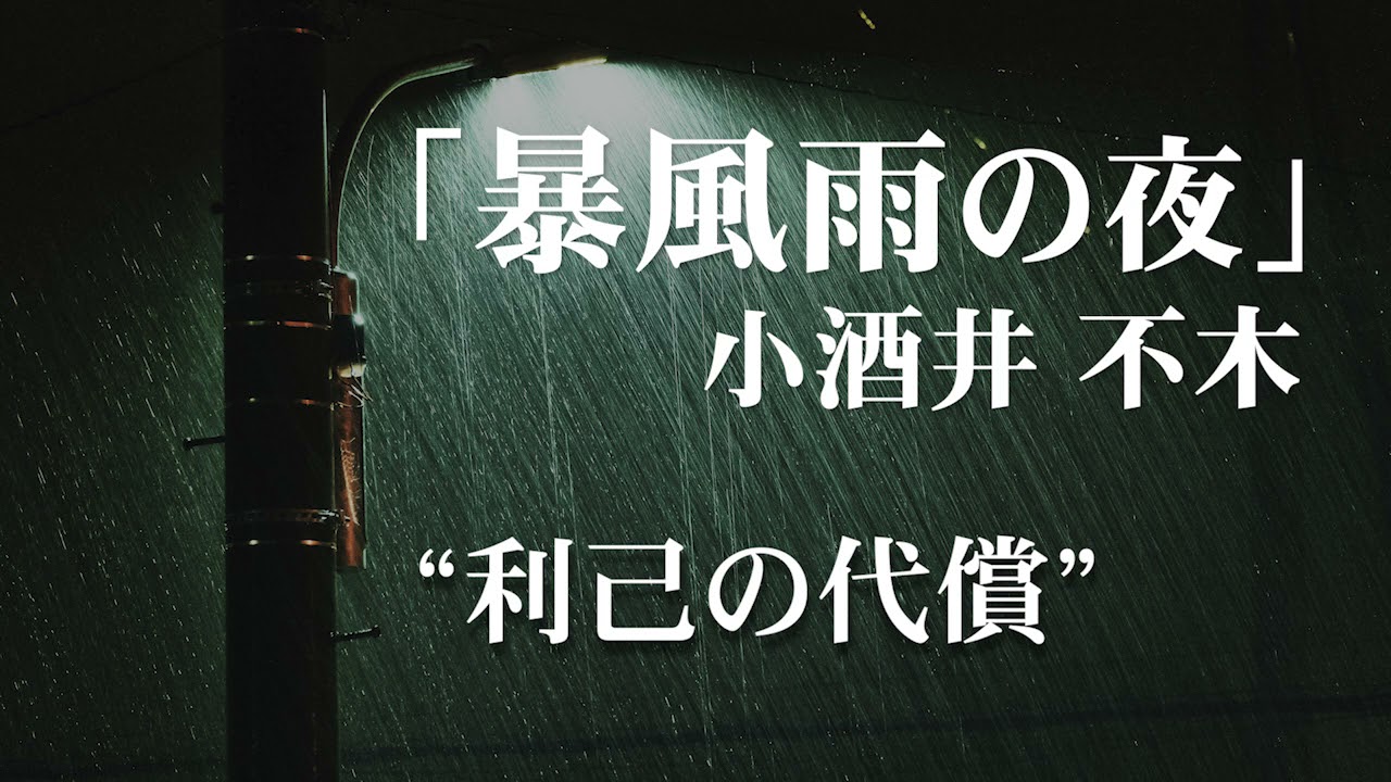 朗読：小酒井不木「暴風雨の夜」