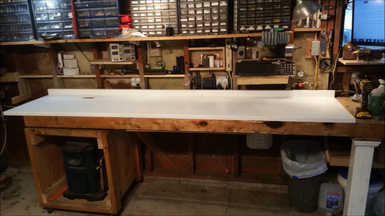 My new solid surface workbench YouTube