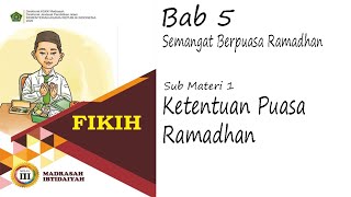 Fikih Kelas 3 Bab 5 Ketentuan Puasa