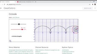 Cicloide – GeoGebra