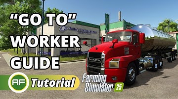 How To Use The "GO TO" AI Worker Function In Farming Simulator 25