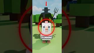 Who the Chicken is running from in Crossy Road? 😳 #shorts