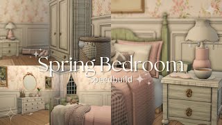 .ೃ࿔* spring bedroom | bloxburg speedbuild ✧.*