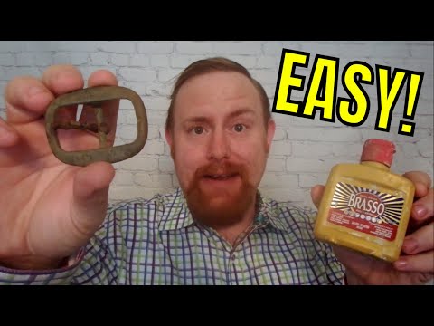 How To Restore A Brass Belt Buckle | With Brasso Metal Polish