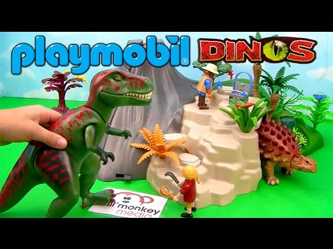 Dinos! Exploding Volcano, T-Rex, Dino and More! YouTube