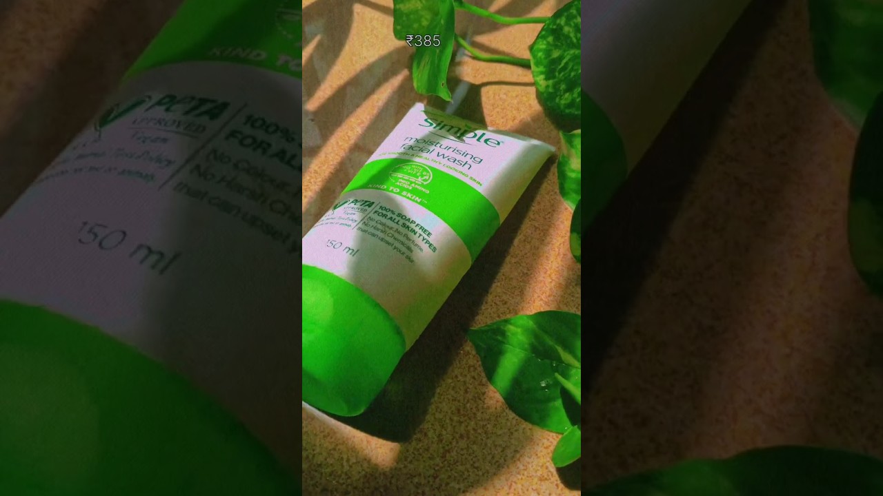 Simple moisturising face wash 💚