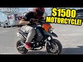 $1500 Amazon Motorcycle Test Ride - It Broke Fast!