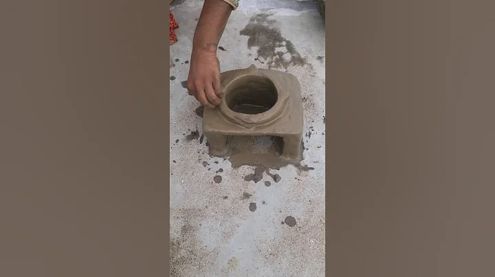 How to make a clay stove chulha, simple chulha, primitive technology mud stove chulha #chulha
