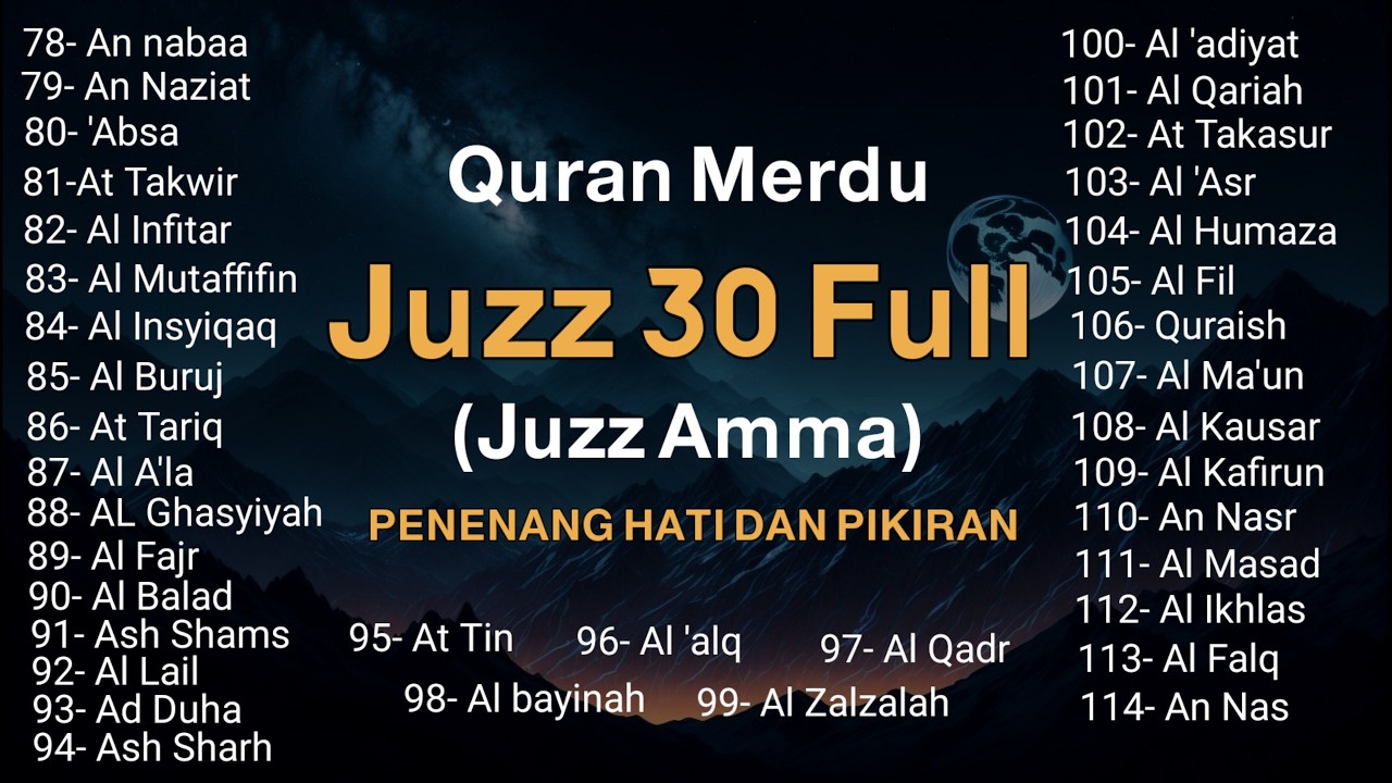 Murotal Al Quran Juz 30 (Juz Amma) Merdu By Alaa Aqel