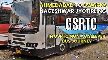 Ahmedabad To Dwarka , Nageshwar Jyotirling In GSRTC Non Ac Sleeper Bus Journey |#dwarka