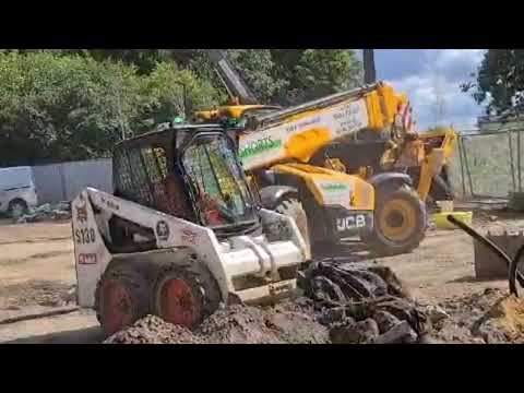 Groundwork on construction site