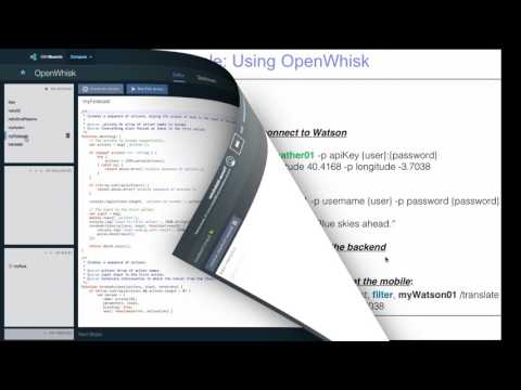 (outdated) OpenWhisk and Swift in a  WeatherApp  Sample