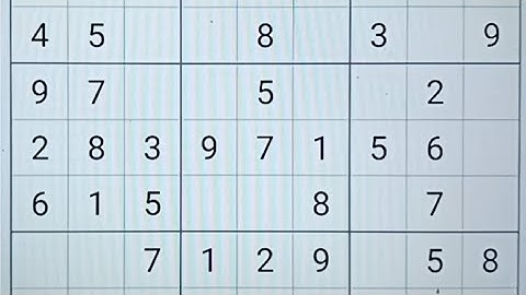 Sudoku Puzzle (2) : 8 / 12 / 2025 