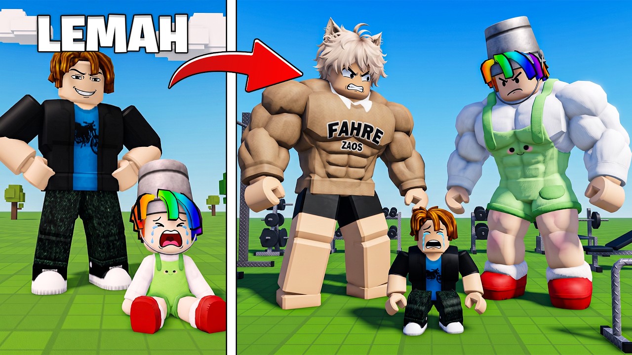 DUNDUN & LEMON DIBULLY ANAK NAKAL! AKHIRNYA BERLATIH DAN MENJADI BEROTOT DI ROBLOX!