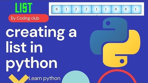 creating list in python #programming #shorts #youtube #python