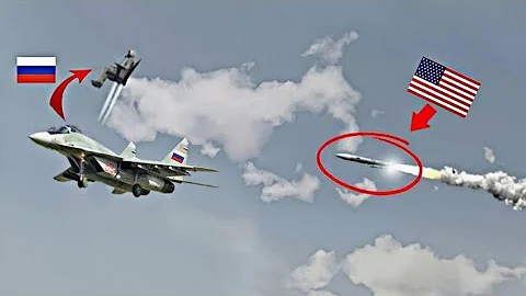 13 Minutes Ago! An F-16C Fighter Jet Shot Down a Russian MiG-29 Fighter Jet Over Moscow Airspace