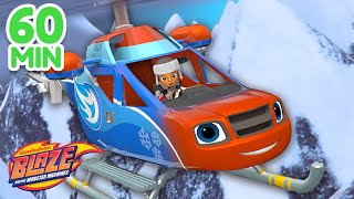 Blaze Air Rescue Missions \& Adventures! | 60 Minute Compilation | Blaze and the Monster Machines