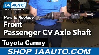 How to Replace Front Passenger CV Axle Shaft 0217 Toyota Camry Sedan