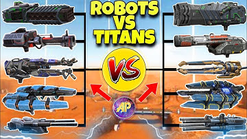 🔥 ROBOT VS TITAN WEAPONS COMPARISON! || WAR ROBOTS WR ||