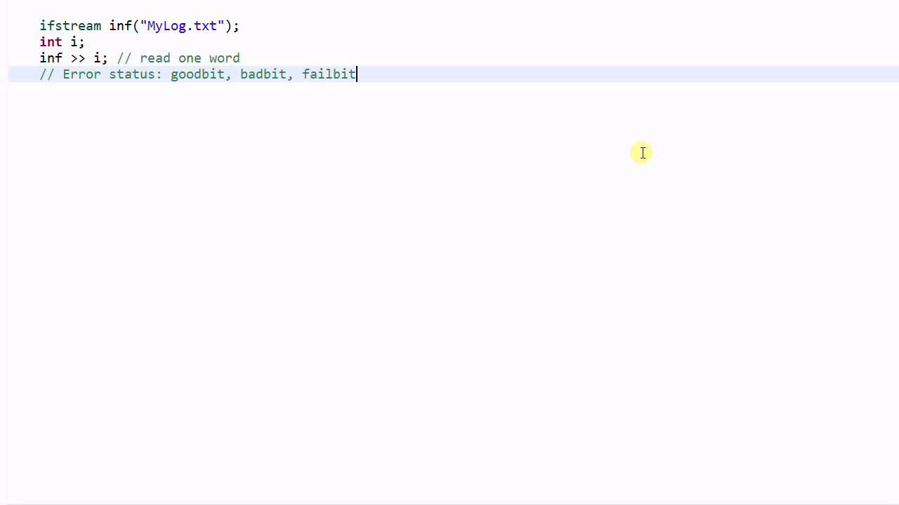 C++ Stream #2: File Stream and Error Handling