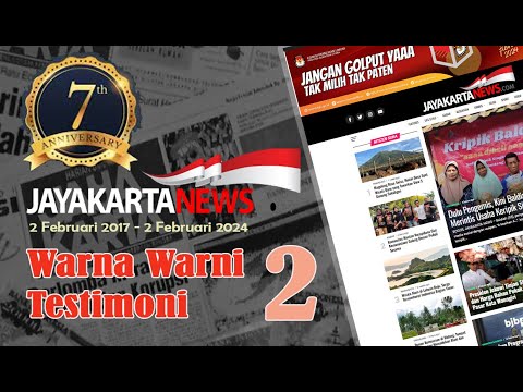 JAYAKARTA NEWS Ulang Tahun ke-7 | WARNA WARNI TESTIMONI - 2