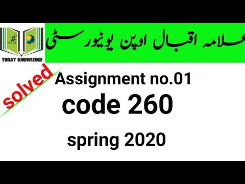 aiou solved assignment spring 2020 free download pdf ba