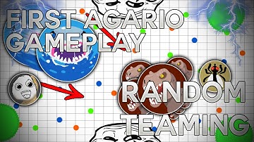 FIRST AGARIO GAMEPLAY - TEAMING WITH RANDOM PEOPLE #1