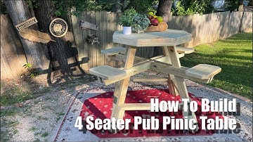 How to Build - 4 Seater Pub Height Picnic Table