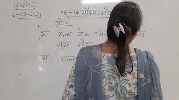 Class I Hindi 23 08 2021 by Ms Poonam Singh